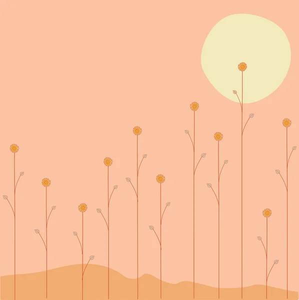 Sommar blommor — Stock vektor