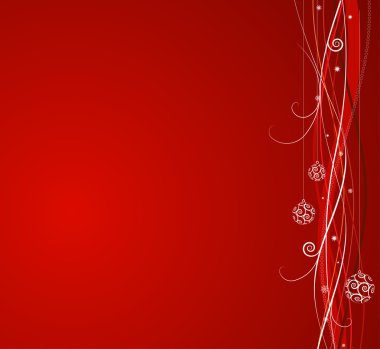 Red Christmas background clipart