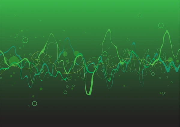 Фон зелених абстрактних ліній — стоковий вектор