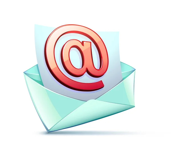 Símbolo de correio electrónico — Fotografia de Stock