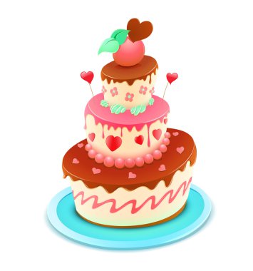 Cartoon cake clipart