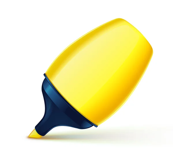 Marcador amarillo — Foto de Stock