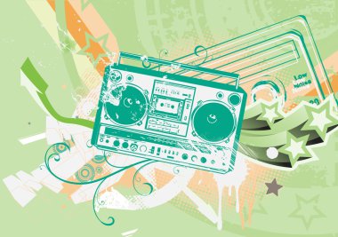 Boombox clipart