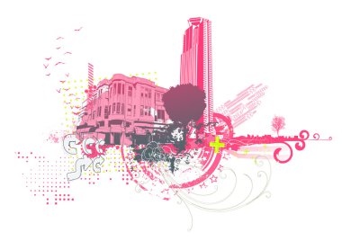 Urban background clipart