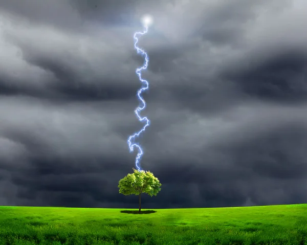 Burza z piorunami i oświetlenie — Zdjęcie stockowe