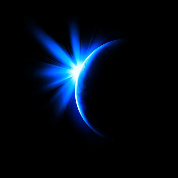 Immagine di un'eclissi solare — Foto Stock