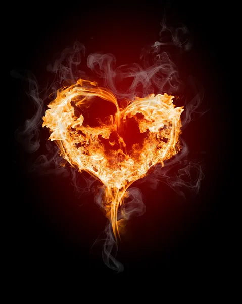 Brandende harten — Stockfoto