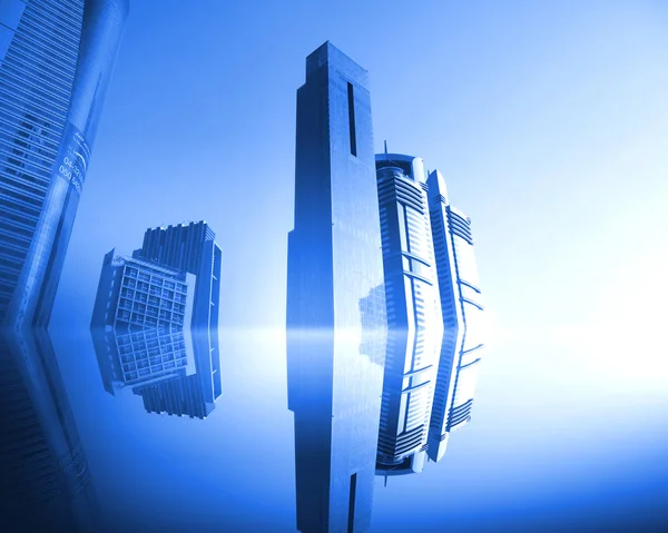 블루 고층 빌딩 — 스톡 사진