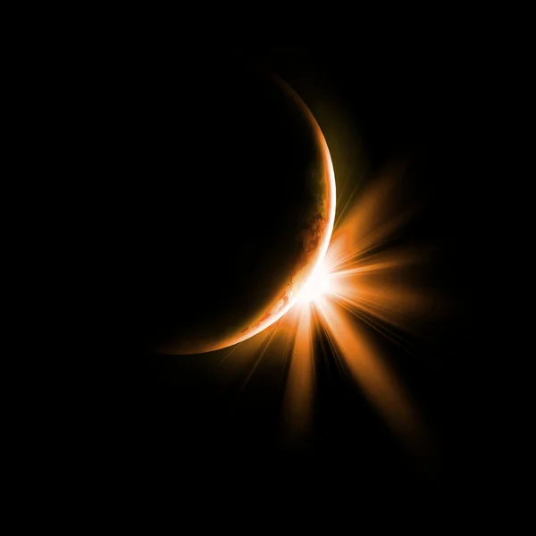 Image d'une éclipse solaire — Photo