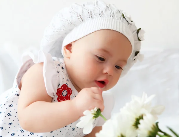 Csecsemő baba egy kalap — Stock Fotó