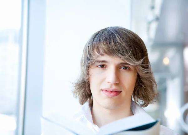 Portrait of a young handsome man — Stock Photo, Image