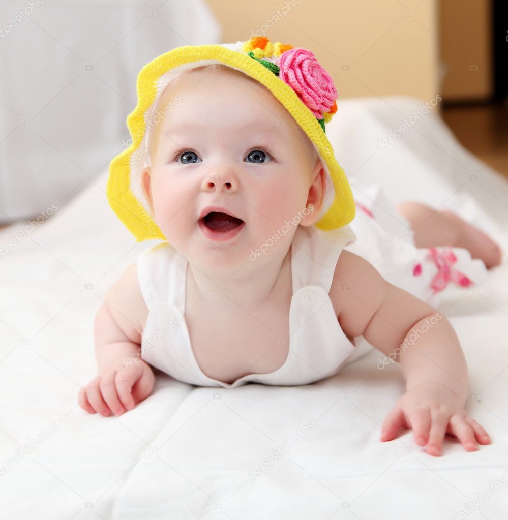 Cute baby in hat