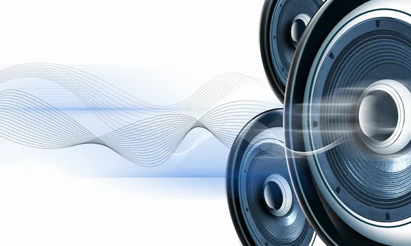 Afbeelding van speakerphones en geluid — Stockfoto