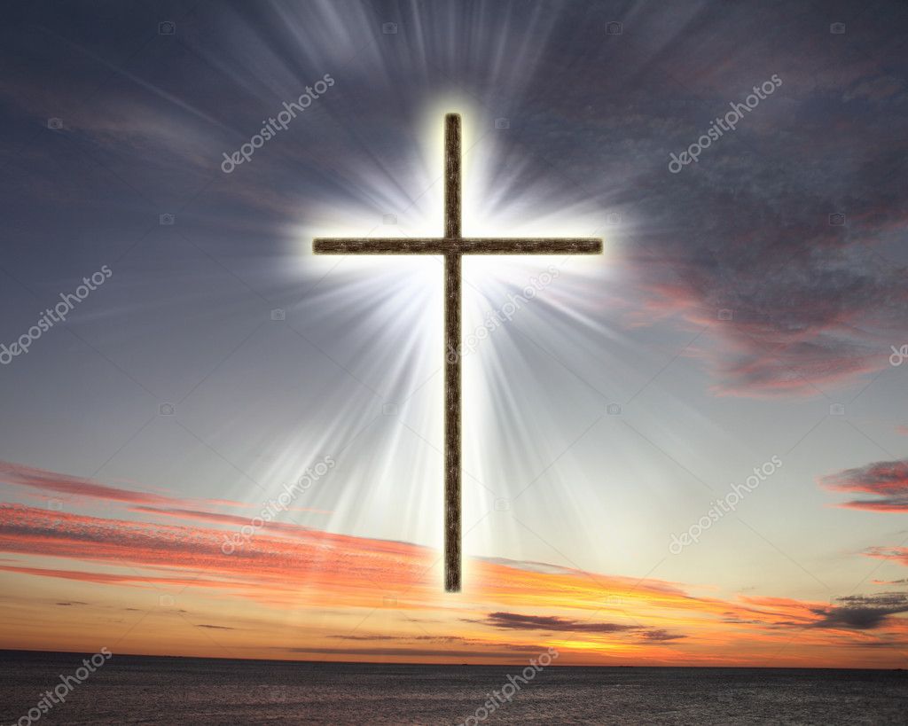 Christian Cross Against The Sky — Stock Photo © Sergeynivens 5905857