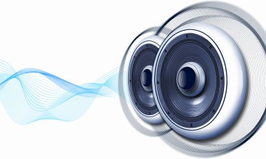 Image of speakerphones and sound clipart