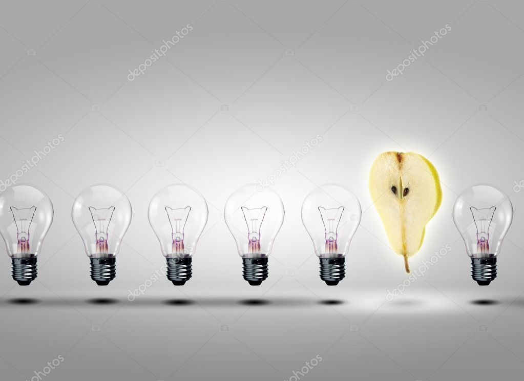 Row of light bulbs