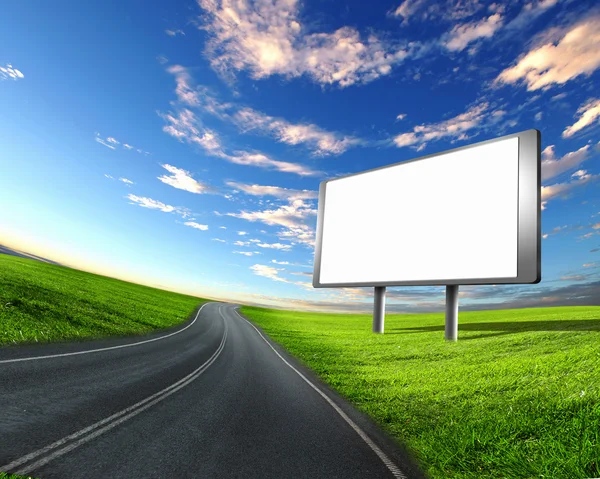 Billboard on the road — Stock Photo, Image