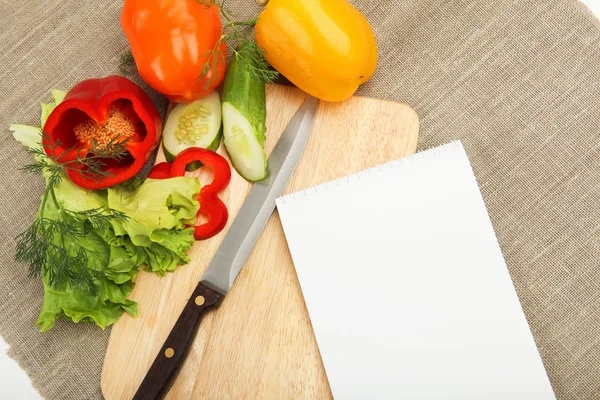 Plats för matlagning grönsaker — Stockfoto