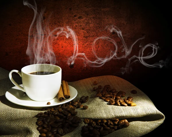 Tasse à vapeur de café — Photo