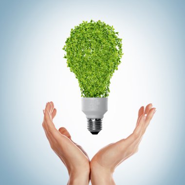 Green bulb clipart