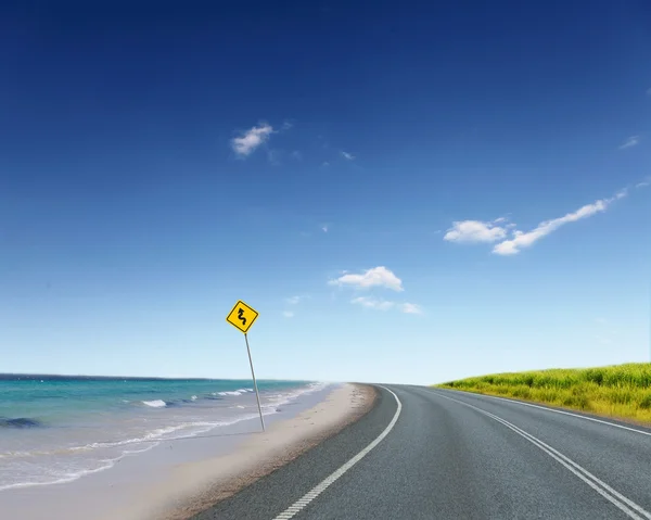 Carretera y horizonte — Foto de Stock