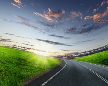 Road and horizon clipart