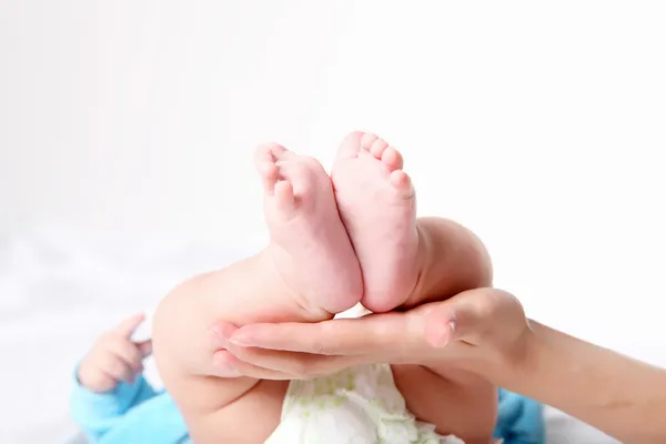 婴儿的脚的特写 — 图库照片