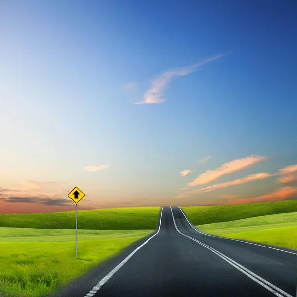 Közúti és a horizont — Stock Fotó