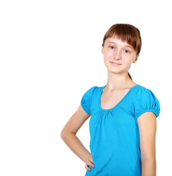 Portret van vrij tienermeisje — Stockfoto