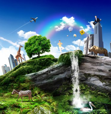 Nature landscape clipart