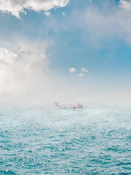 Mist boven de zee — Stockfoto