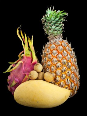 Tropical fruits. clipart