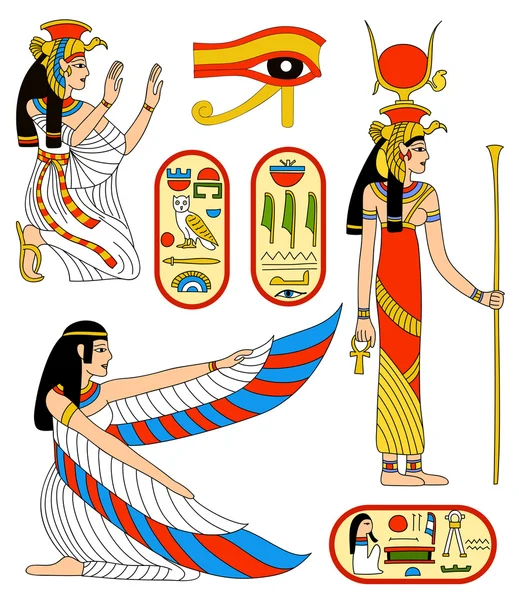 埃及女神伊希斯 — 图库矢量图片