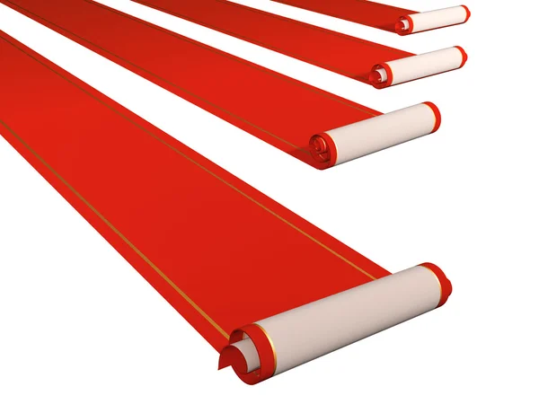 Röda mattor — Stockfoto
