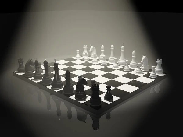 3D шахи — стокове фото