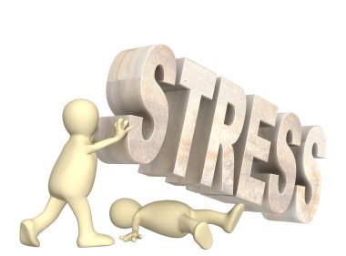 Hostage of the stress clipart