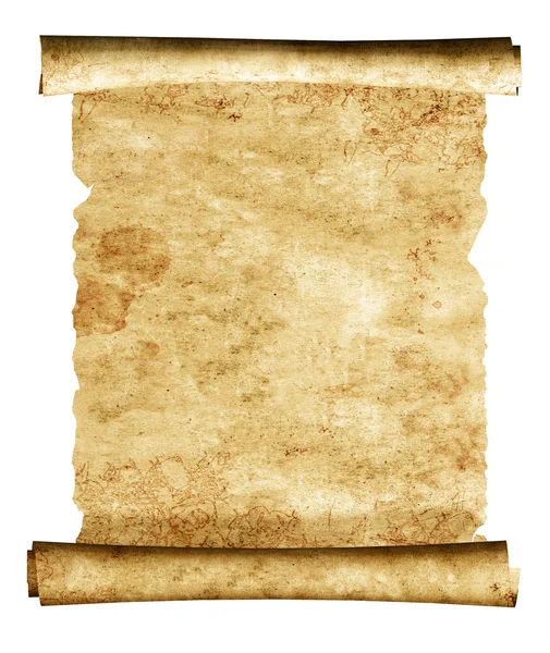 3d scroll of old parchment — Stock Photo, Image
