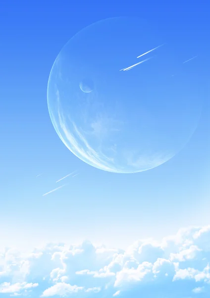 Небо на чужой планете — стоковое фото