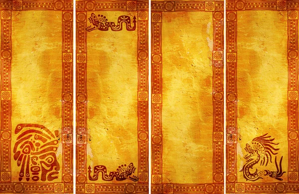 Πανό με τα παραδοσιακά πρότυπα Ινδιάνος — Φωτογραφία Αρχείου