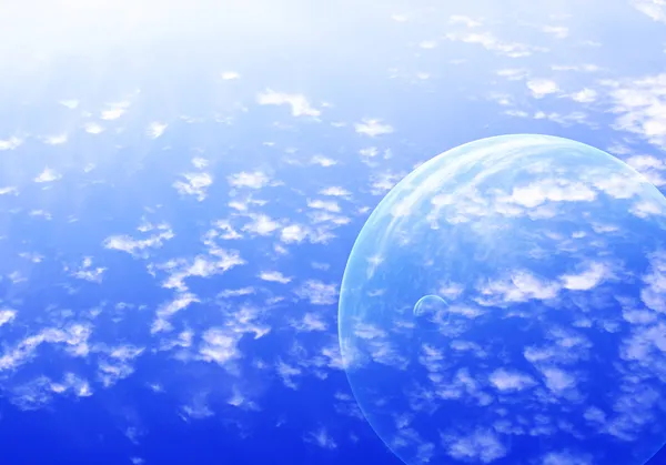 エイリアンの惑星の空 — ストック写真