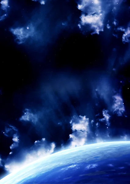Красивая космическая сцена — стоковое фото