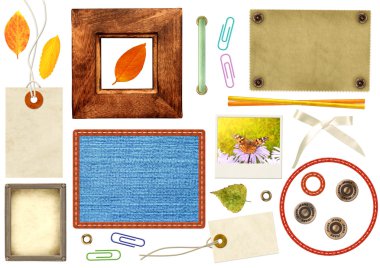 Collection elements for scrapbooking clipart