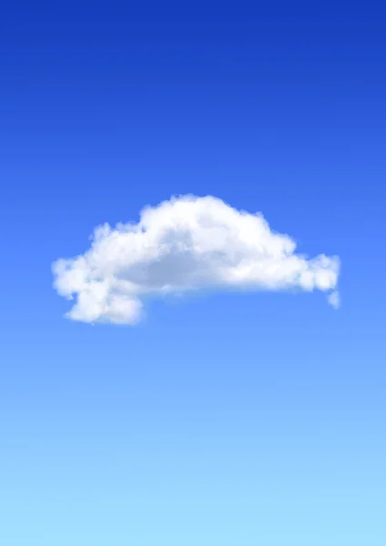 Vitt moln i den blå himlen — Stockfoto