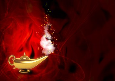 Magic lamp clipart