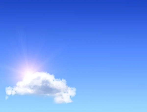 태양과 구름 — 스톡 사진