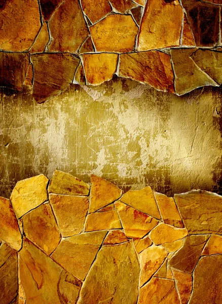 Grunge bakgrund med stuckatur vägg och sten — Stockfoto