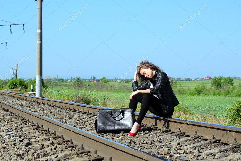 Railway girl — Stock Photo © sovlanik #5995103