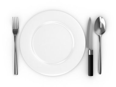 Table setting clipart