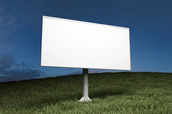 Puste reklama ulicy billboard — Zdjęcie stockowe