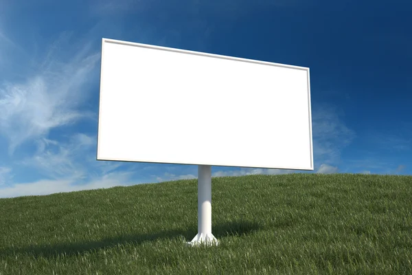 Puste reklama billboard — Zdjęcie stockowe